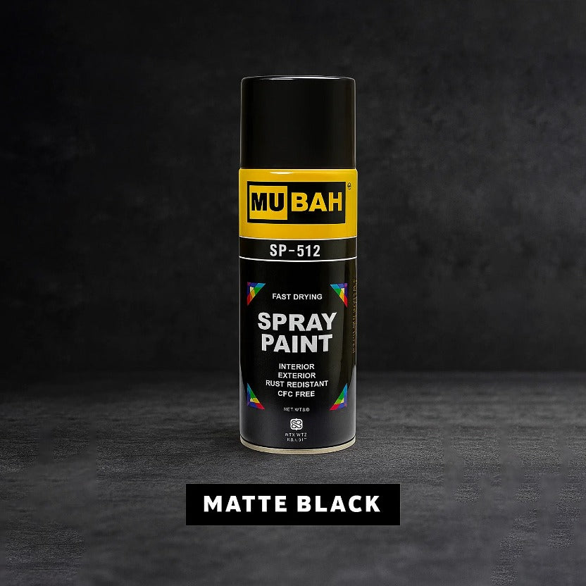 MUBAH Spray Paint - Matt Black [IP][1Pc]