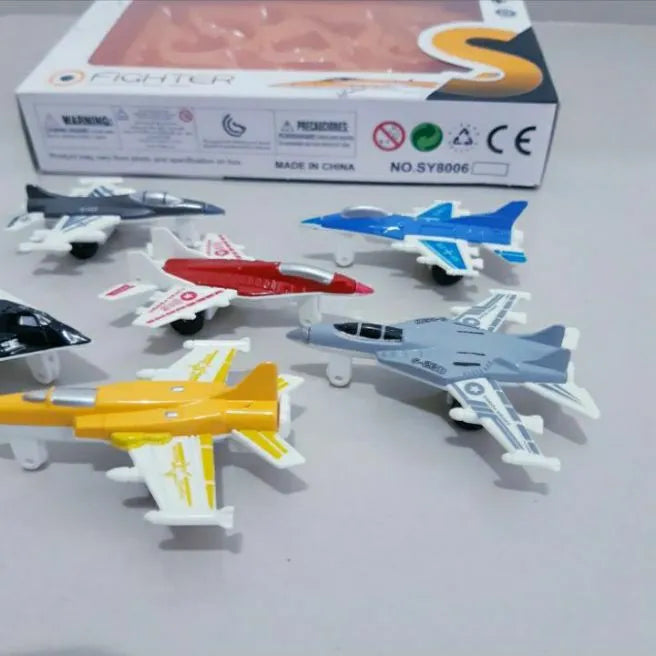 Mini Aircraft Set 6pc Mini Diecast Fighter Jets Toy Set – Premium Military Aircraft [PD ...