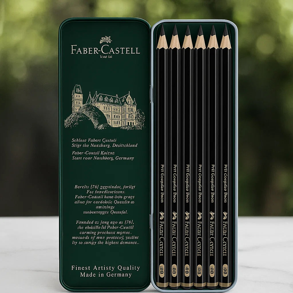 Pitt Graphite Matt pencil tin of 6 [IP][1Box]