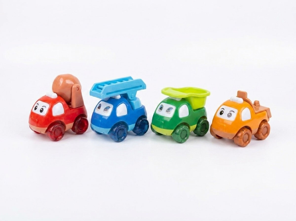4-Pack Fun Cartoon Engineering Vehicle Set [PD.]
