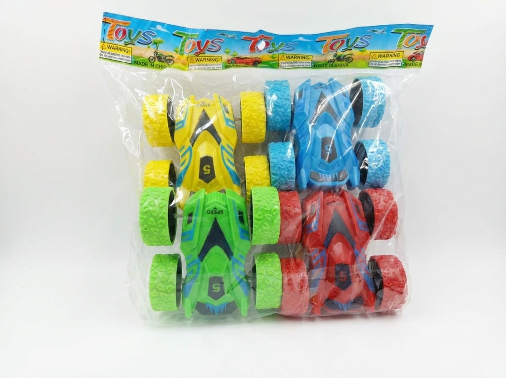 4-Pack Friction Power Stunt Car Set [PD.]