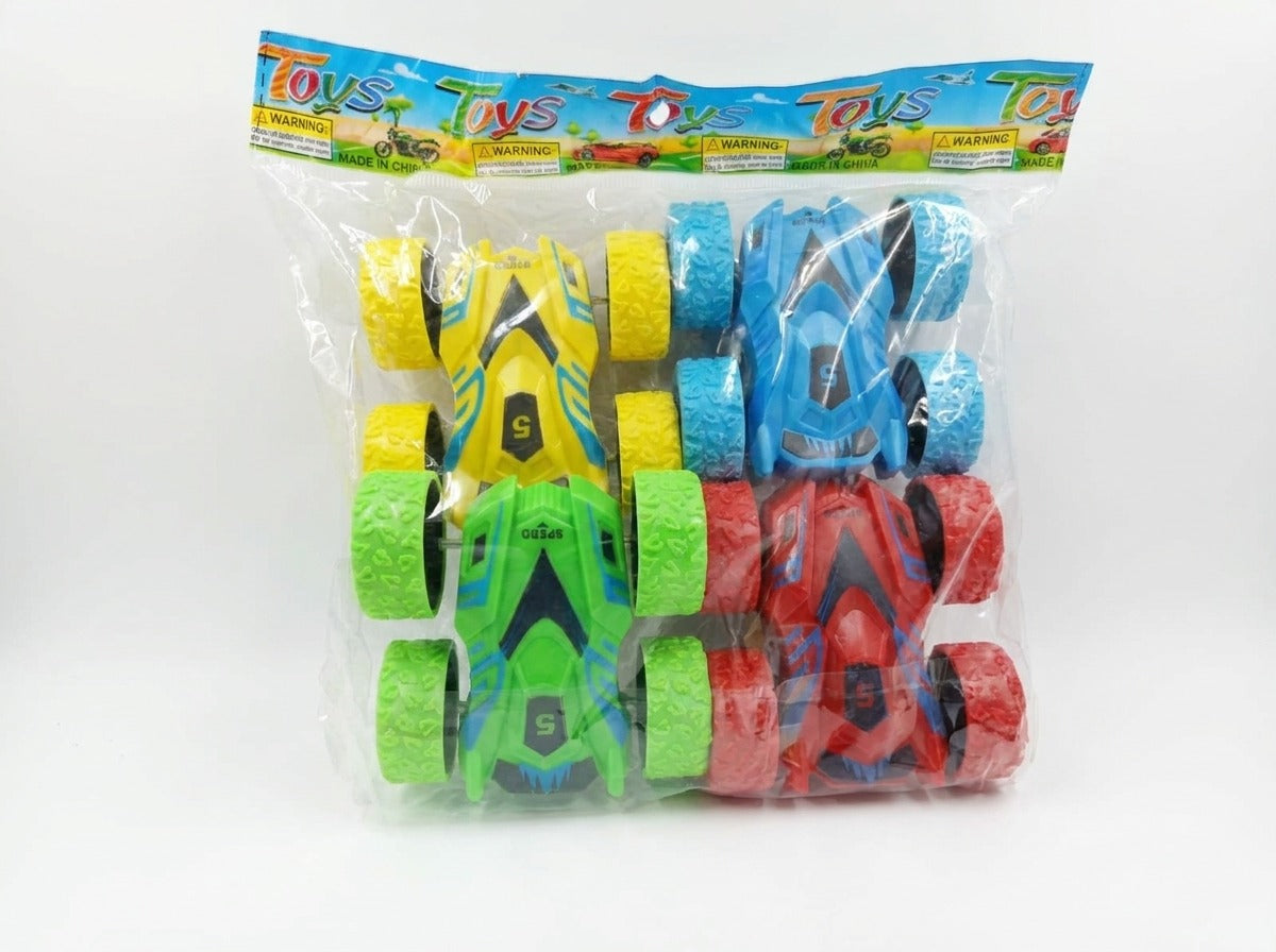 4-Pack Friction Power Stunt Car Set [PD.]