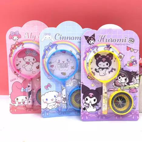 Children's magnifying glass cartoon  [PD]