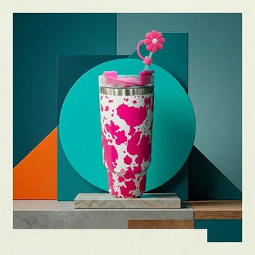 Pink Blossom Stainless Steel Tumbler [PD]