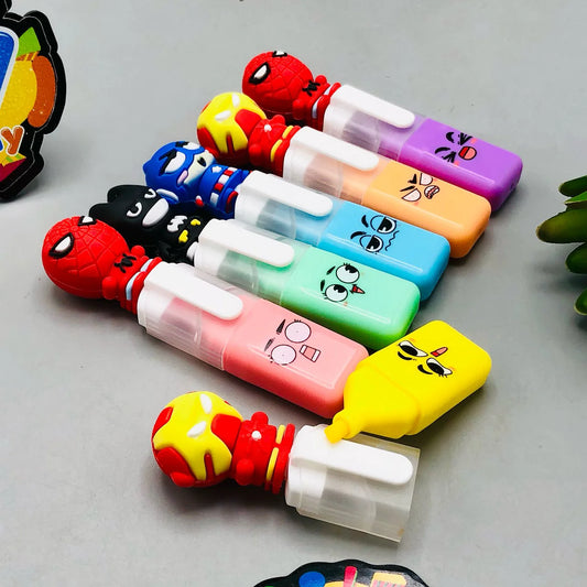 6Pcs Cartoon Themed Colorful Highlighter [PD]