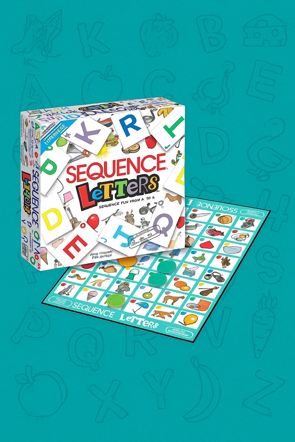 Sequence Letters Board Game - Multicolor[1Pc][PD]