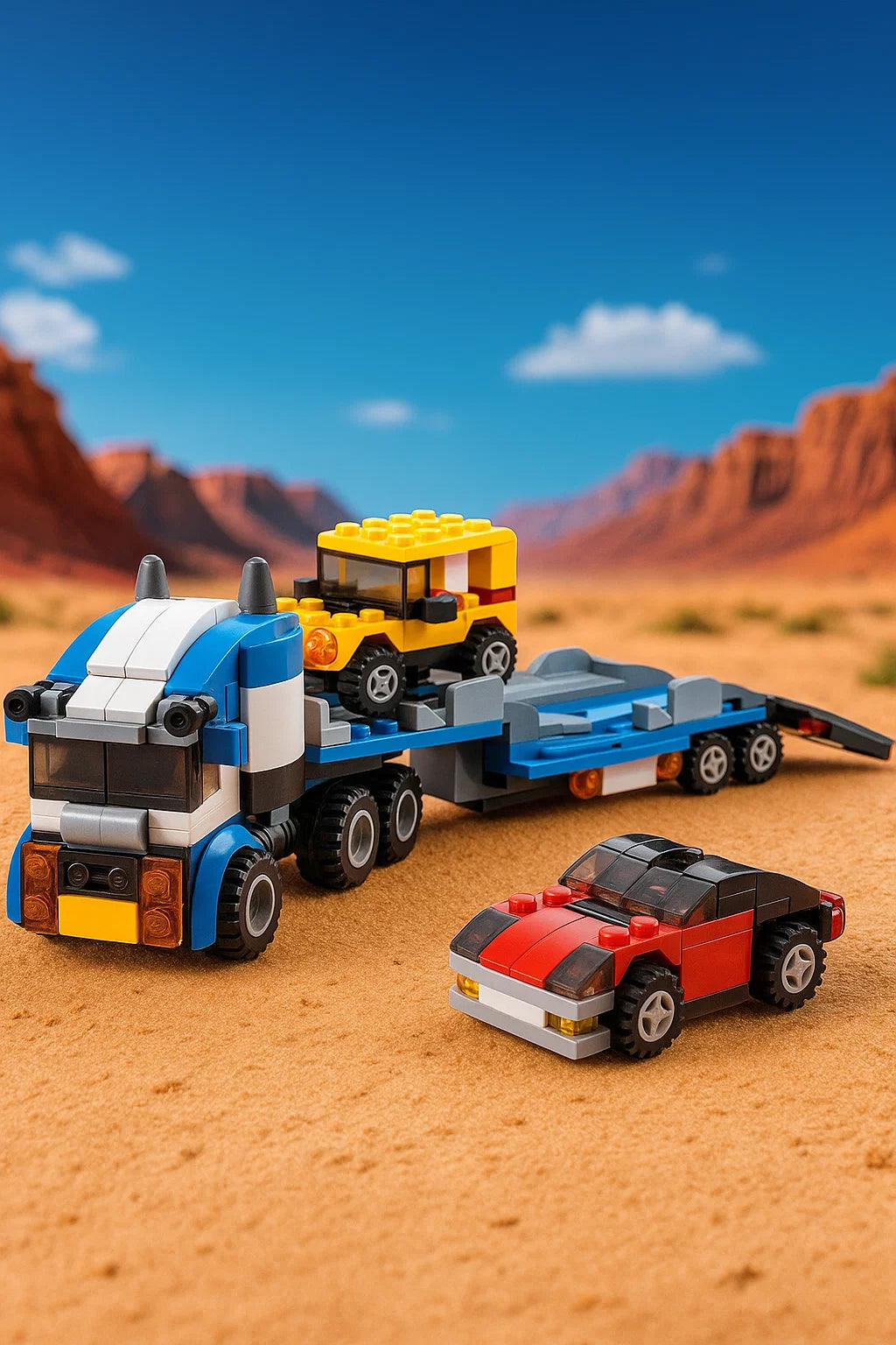 Architect Vehicle Transporter Building Blocks For Kids [PD][1Pc]