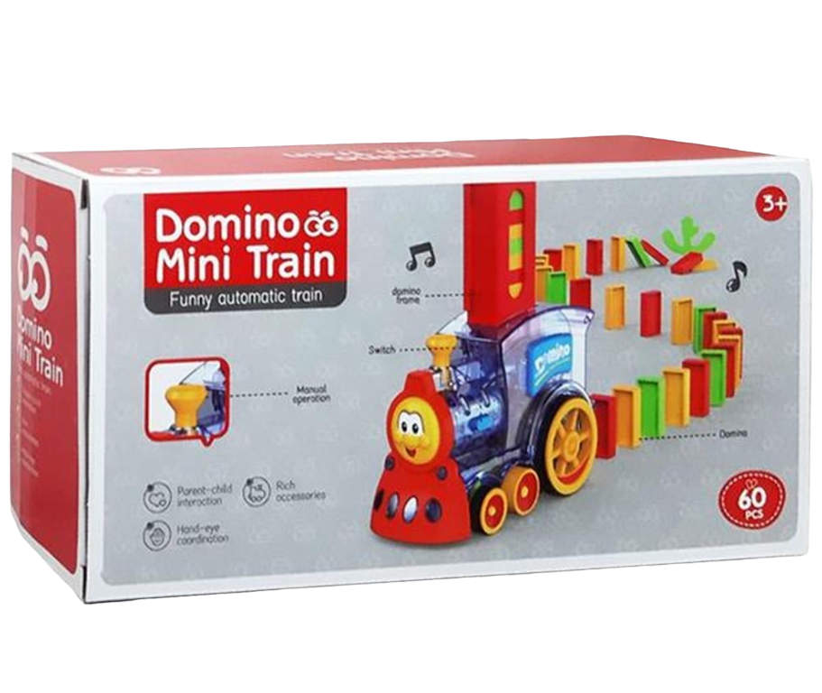 Domino Train Toy Set with Lights [PD]