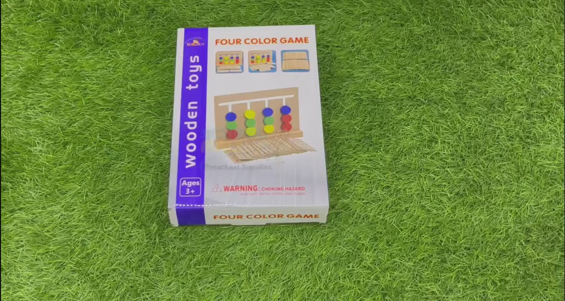 Wooden Four Color Game [PD][1Pc]