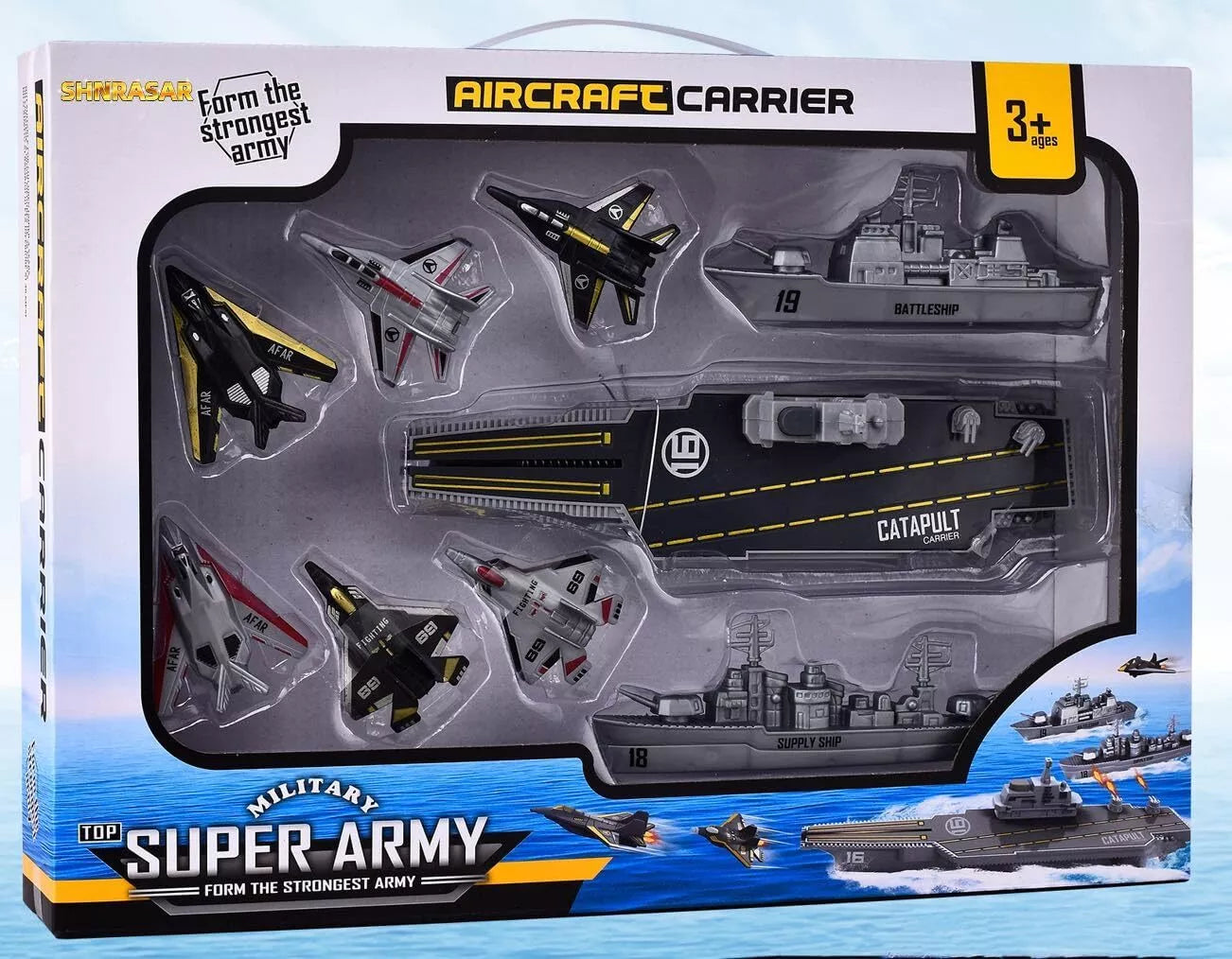 Military Aircraft Carrier Toys Set For Kids [PD]