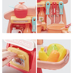 MINI Kitchen Playset Multifunctional Table Toys for Children's Gift Set [PD]