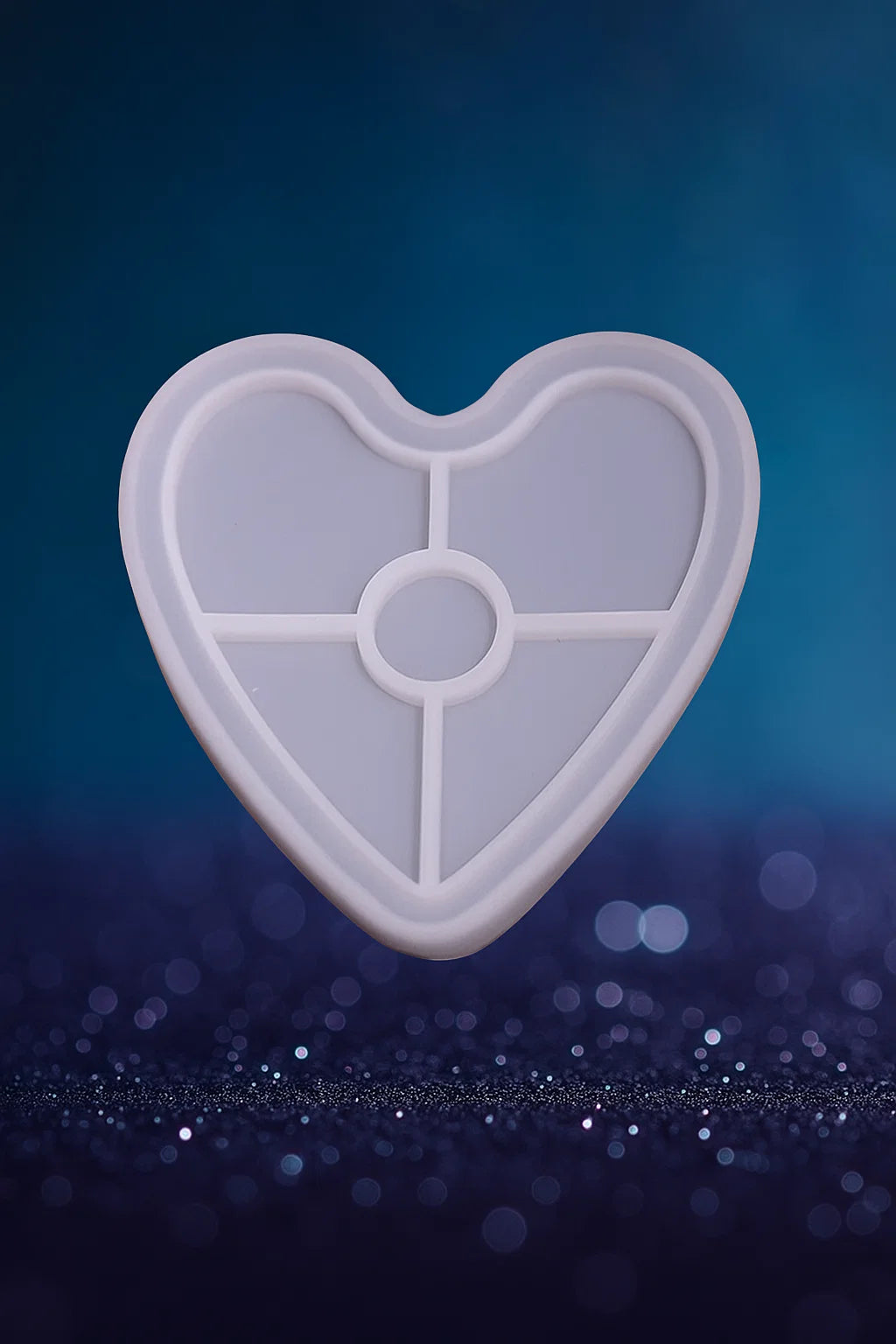 Heart Coaster Silicone Resin Mold Tool DIY[1Pc][PD]