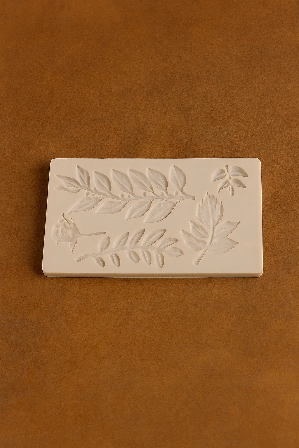 Leaf Shape Relief Plaster Mold[1Pc][PD]