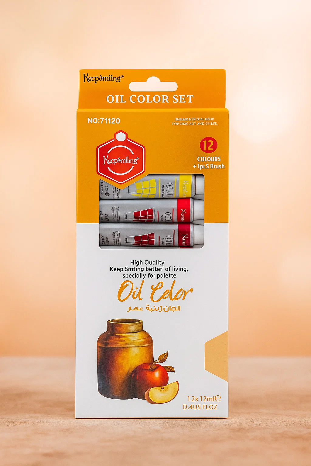 Oil Paint - Pack of 12 Paint Tubes - 12ml Oil Colors [PD][12's Set]