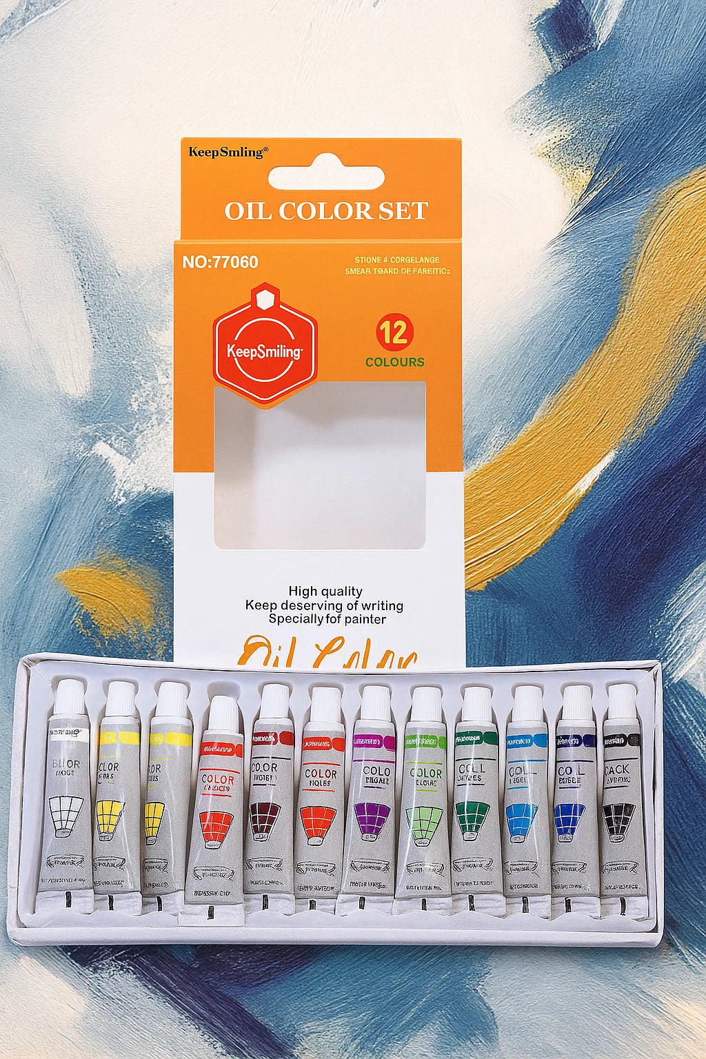 Oil Paint - Pack of 12 Paint Tubes - 6ml Oil Colors [PD][12's Set]