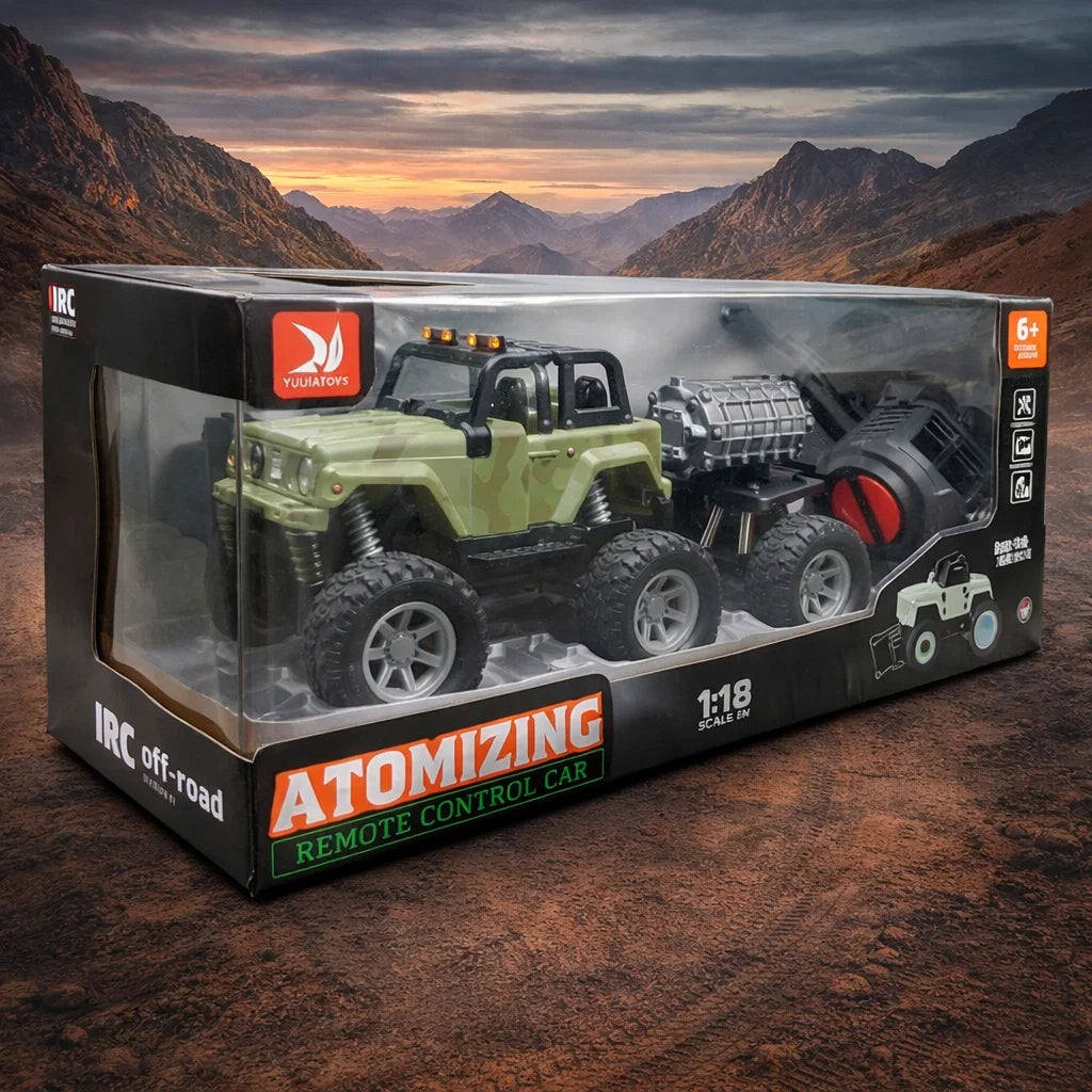 Atomizing 1:18 R/C Off-Road Car – Remote Control Truck [PD.]