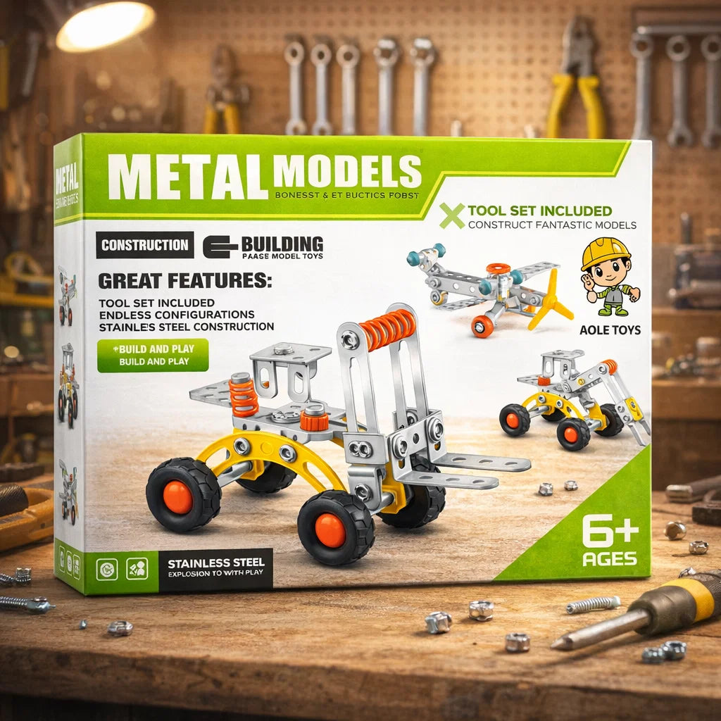 DIY Educational Metal Block Set – 78 PCS [PD.]