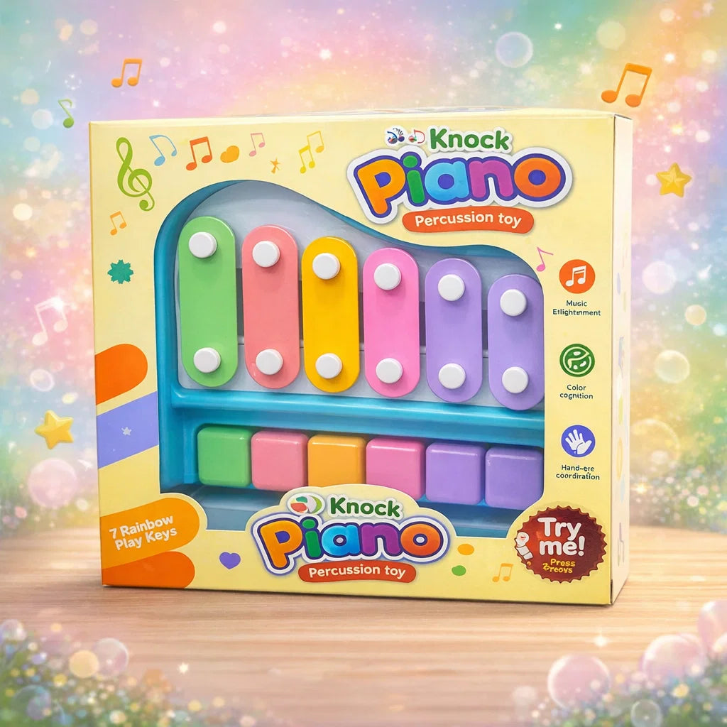 Knock Piano Kids Musical Toy – 2-in-1 Xylophone & Piano Learning Toy [PD.]