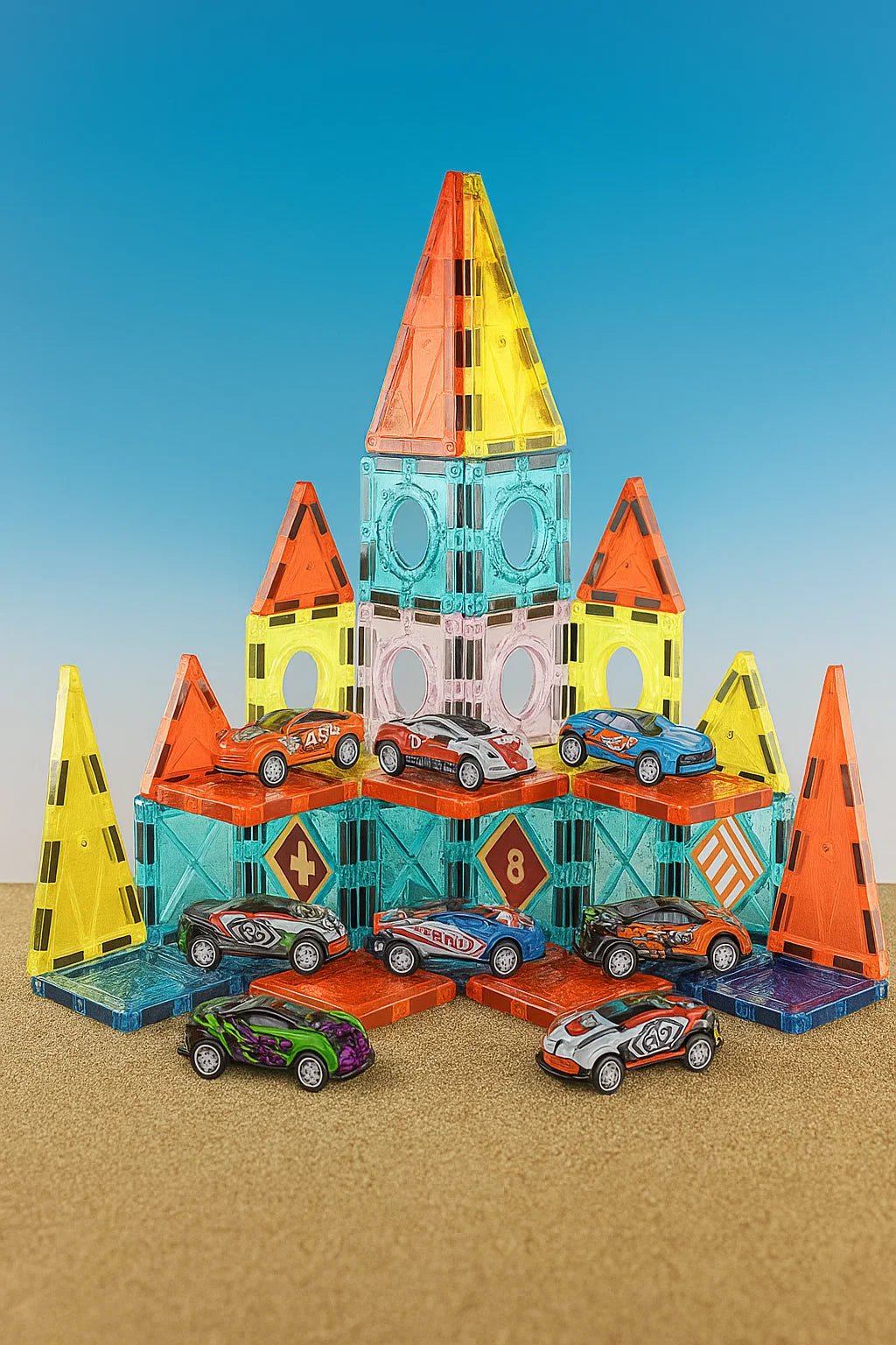 Magnetic 50 Pcs Parking Lot [PD]